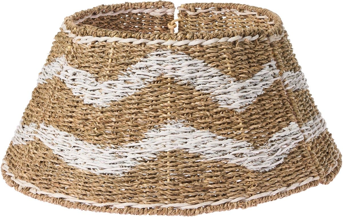 BELIANI HIVER - Kerstboomrok - Natuurlijk/Wit - ⌀ 51 cm - Zeegras