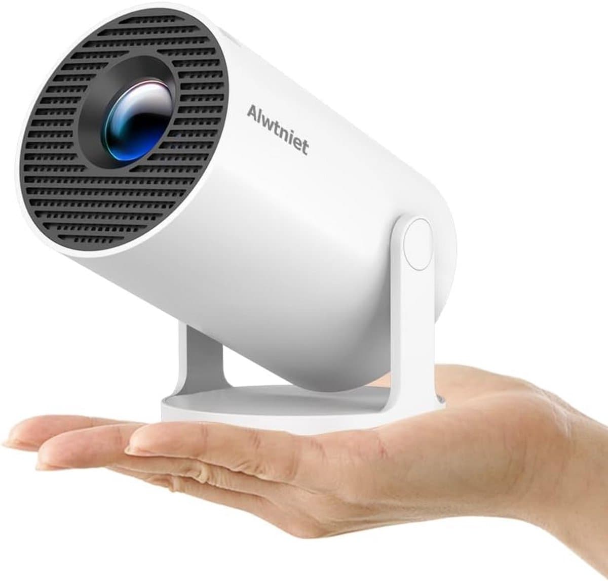 4K Mini Projector met Wifi6, Bluetooth, Android & 180° Rotatie - Draagbare Beamer voor Binnen/Buiten