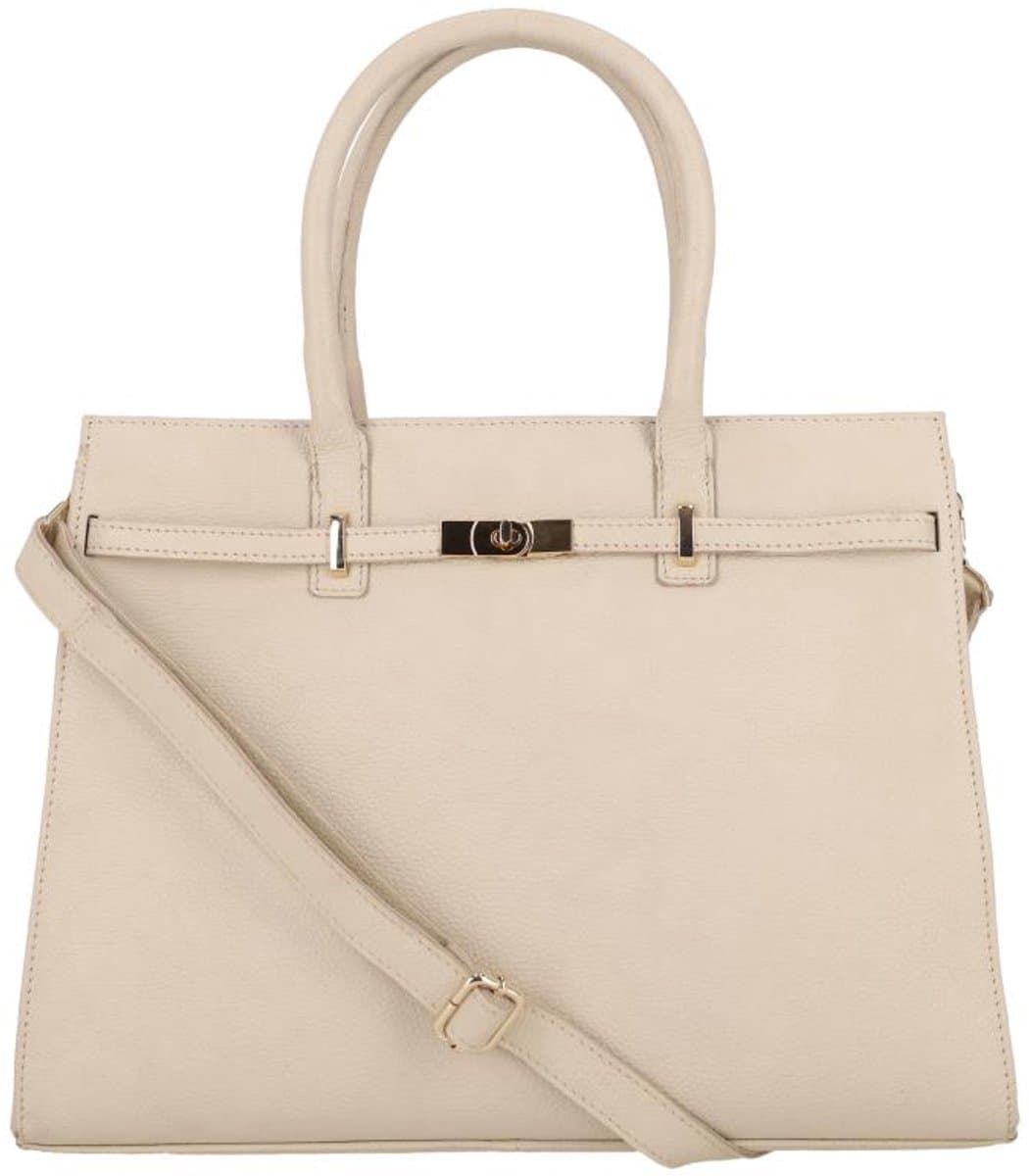 DSTRCT Floater Field Dames laptoptas - 15 inch - Werktas A4 - Leer - Beige