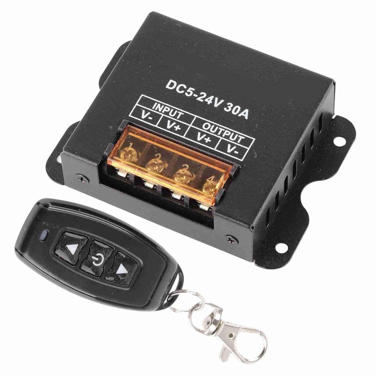 LED Dimmer Controller - RF Dimmer Lichtregelaar - Verlichting Instellen - Traploos Dimmen - 30A 5-24V - Zwart