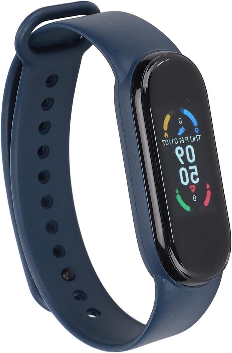 Slimme Armband - Fitness Tracker Polsband - Gezondheid Monitoren - IP67 Waterdicht - 7 dagen batterij - Blauw