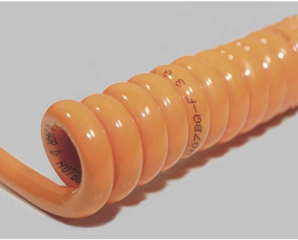 BKL Electronic 1506125 Spiraalkabel H07BQ-F 800 mm / 3200 mm 5 G 1.50 mm² Oranje 1 stuk(s)