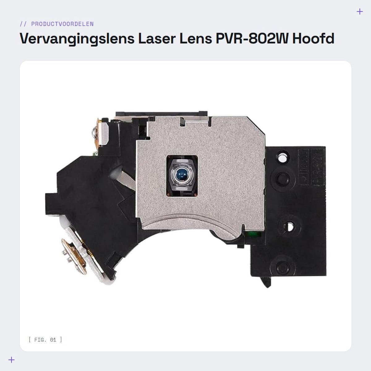 Dailygoods- Laser Lens Vervangingsonderdeel - Compatibel met PS2 - Model PVR-802W - Eenvoudig te installeren - ABS Materiaal - Superieure leesprestaties - Lenskop