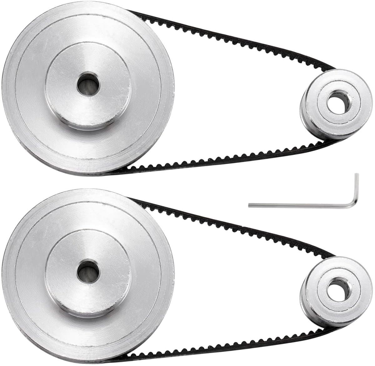 Synchronous Wheel met 20 Tanden en Aluminium Tandwiel voor 3D Printer en CNC Mechanische Aandrijving - 200mm Lengte en 6mm Breedte