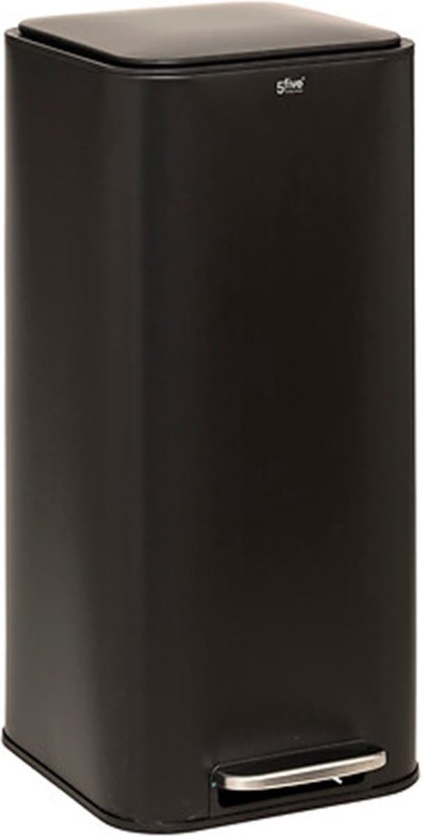 5five Delta Square Pedalemmers - 30 l, Zwart Metaal