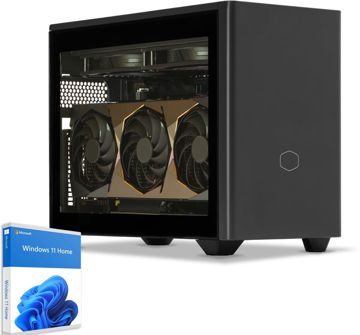 Sedatech Gaming Mini-PC Waterkoeling ITX • Intel i5-12600KF 10x 3.7GHz • Radeon RX 9070XT • 32Gb DDR5 • 2Tb SSD M.2 • WiFi • Bluetooth, USB C • Windows 11 • Desktop computer