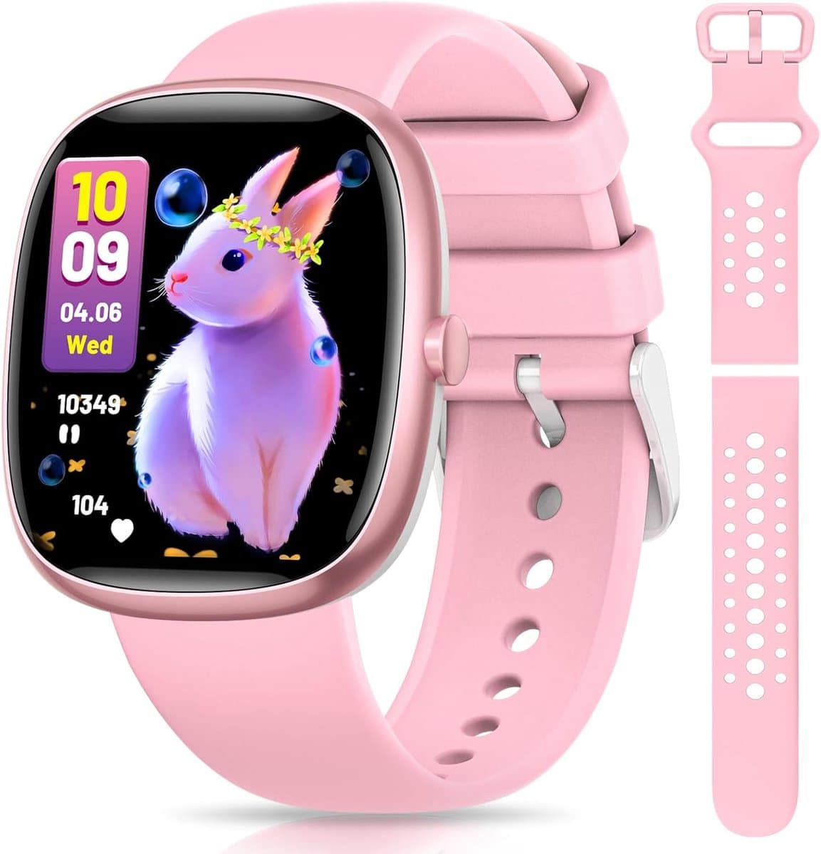 Slimme Kinder Smartwatch in Roze voor Jongens en Meisjes