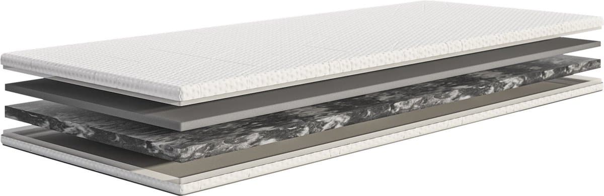 Emma Diamond Degree topmatras 180 x 200 cm – koudschuim topper 9 cm – ademend comfortschuim met grafietschuim – drukverlagend en temperatuurregulerend