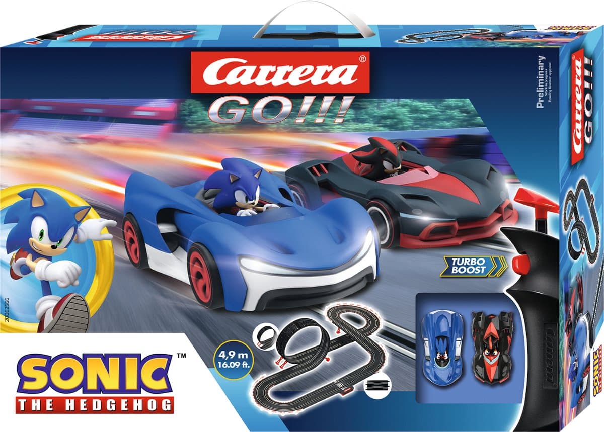 Carrera GO!!! Sonic the Hedgehog Racecircuit Set - 4,9 m, 1:43 schaal