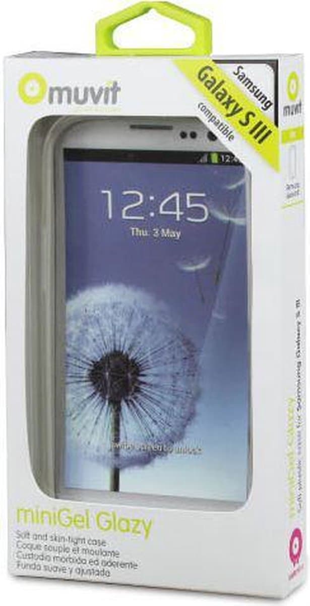 Muvit minigel case voor samsung galaxy s3 i9300 (transparant)