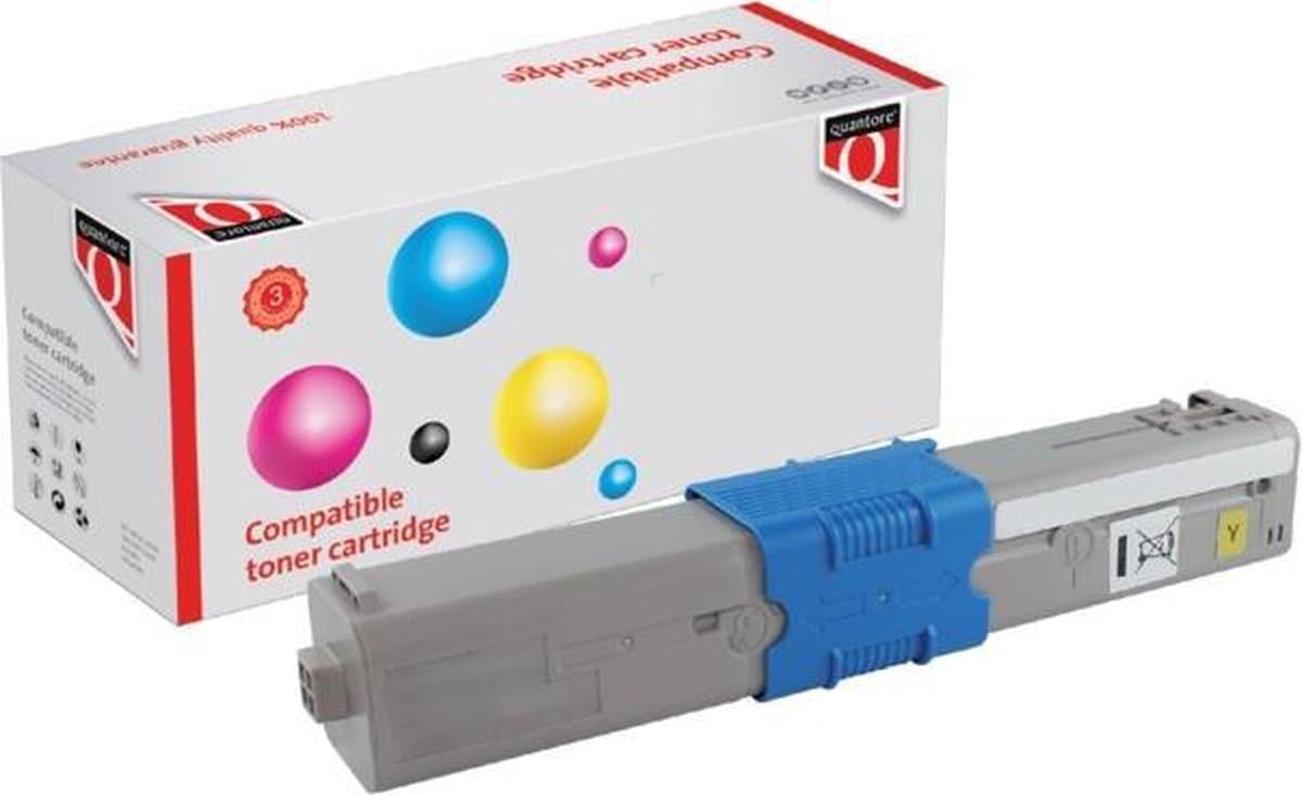 Quantore toner cartridge Oki 44469704 geel