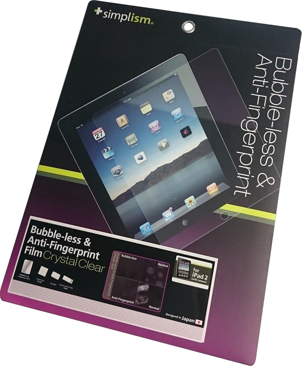 Screen-protector, heldere anti-fingerprint bescherming voor iPAD 2