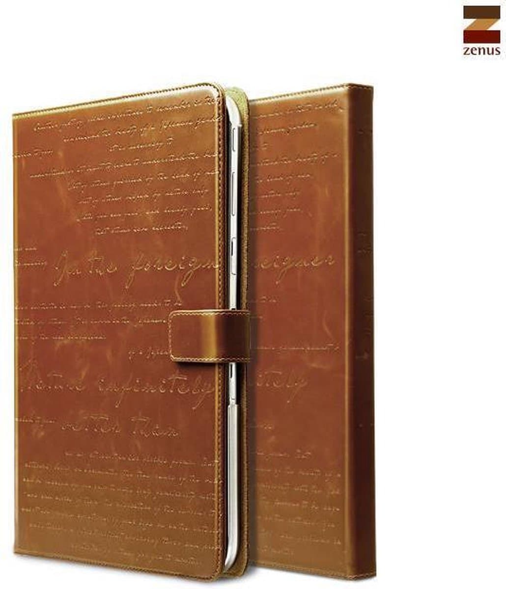 Zenus hoes voor Samsung Galaxy Tab 3 10.1 Masstige Lettering Diary - Brown