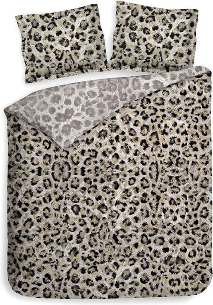 Heckett & Lane Leo - Dekbedovertrek - Lits-jumeaux - 240x200/220 cm + 2 kussenslopen 60x70 cm - Grey Gold