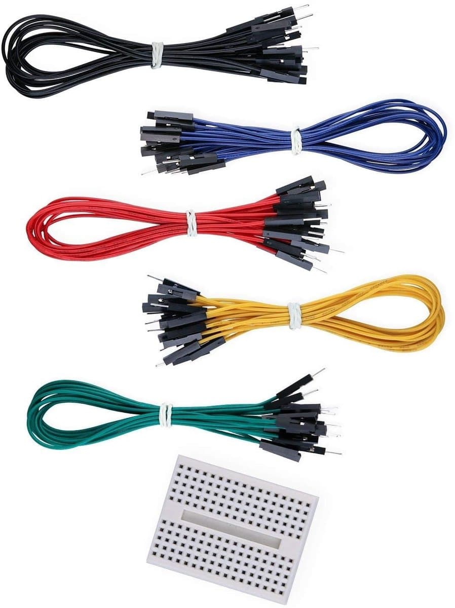 SolidKeus - Set van 50 Jumper Wires met Gratis Breadboard