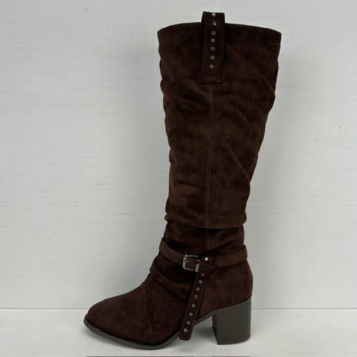 Suèdine cowboylaarzen met gespje bruin Bruin / 37