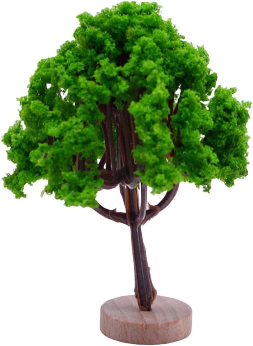Model Bomen - Landschap Architectuur - Diorama Bouw - Realistisch Groen - 5x5x5 cm - Groen