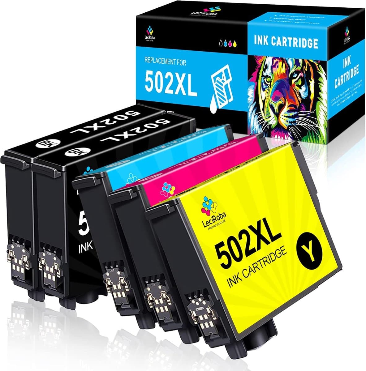 Inktcartridges Multipack - Printerinkt Set - Thuisprinten Documenten - Hoge Paginaopbrengst - 5 Stuks - Multicolor