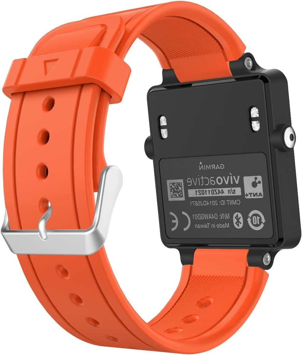 Zachte siliconen vervangbanden voor fitnesshorloges met metalen sluitingen, geschikt voor sportieve GPS smartwatches