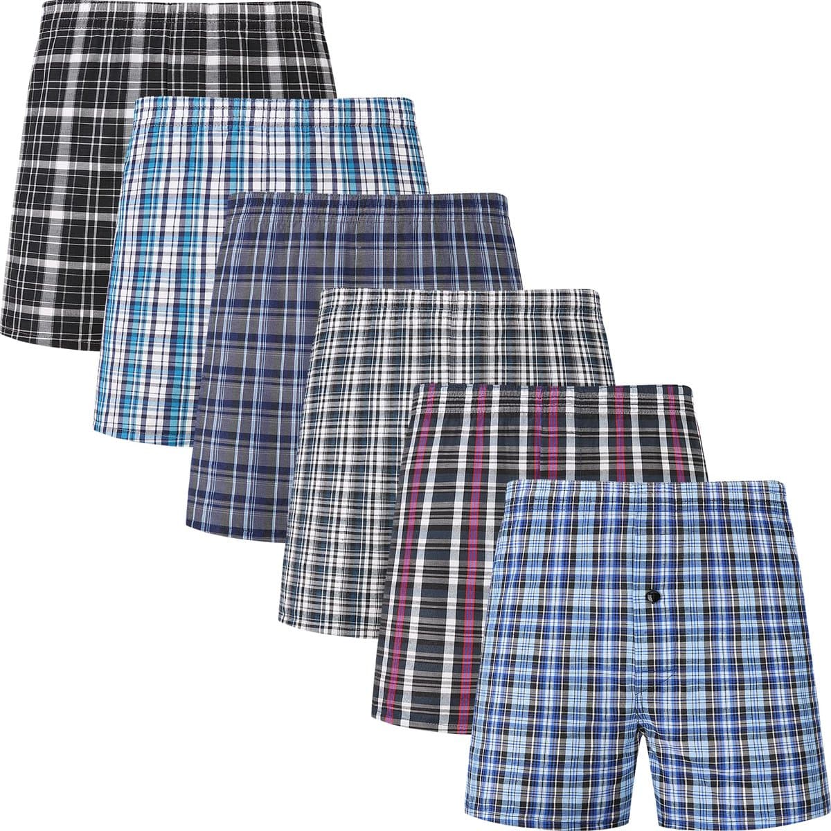Boxershorts voor heren, katoenen onderbroeken voor mannen, Amarican boxershorts, verpakking van 6 en 10 stuks