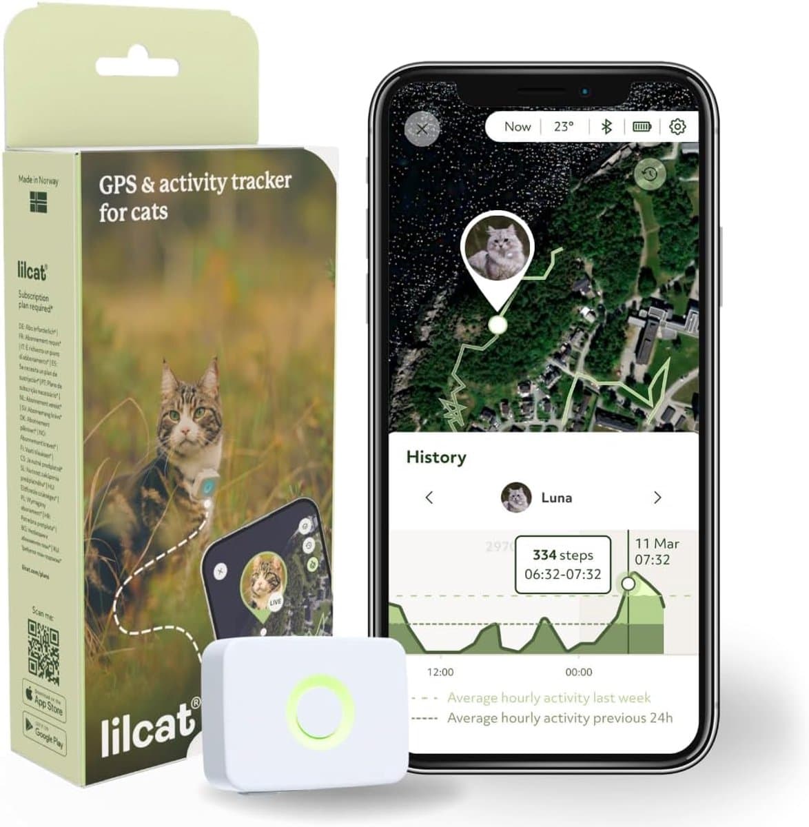 Lilcat 2 GPS & Activity Tracker for Cats - Waterproof, Lightweight, Shockproof - Live GPS & Location History - ShopVlot