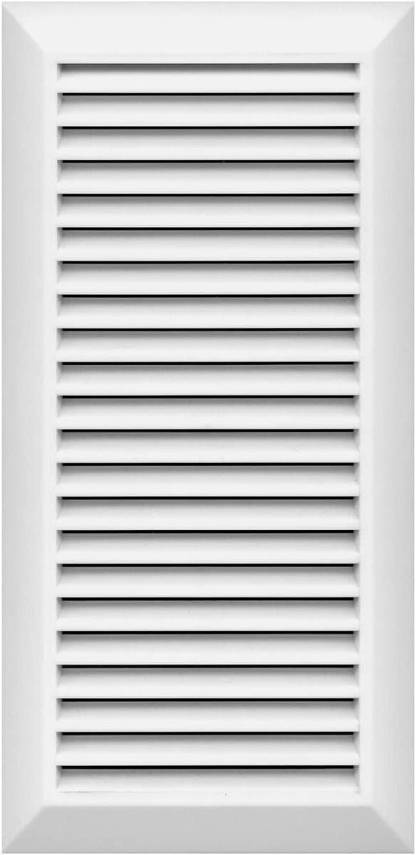 Afsluitrooster Ventilatie Wit 110 x 270 mm met Insectenbescherming