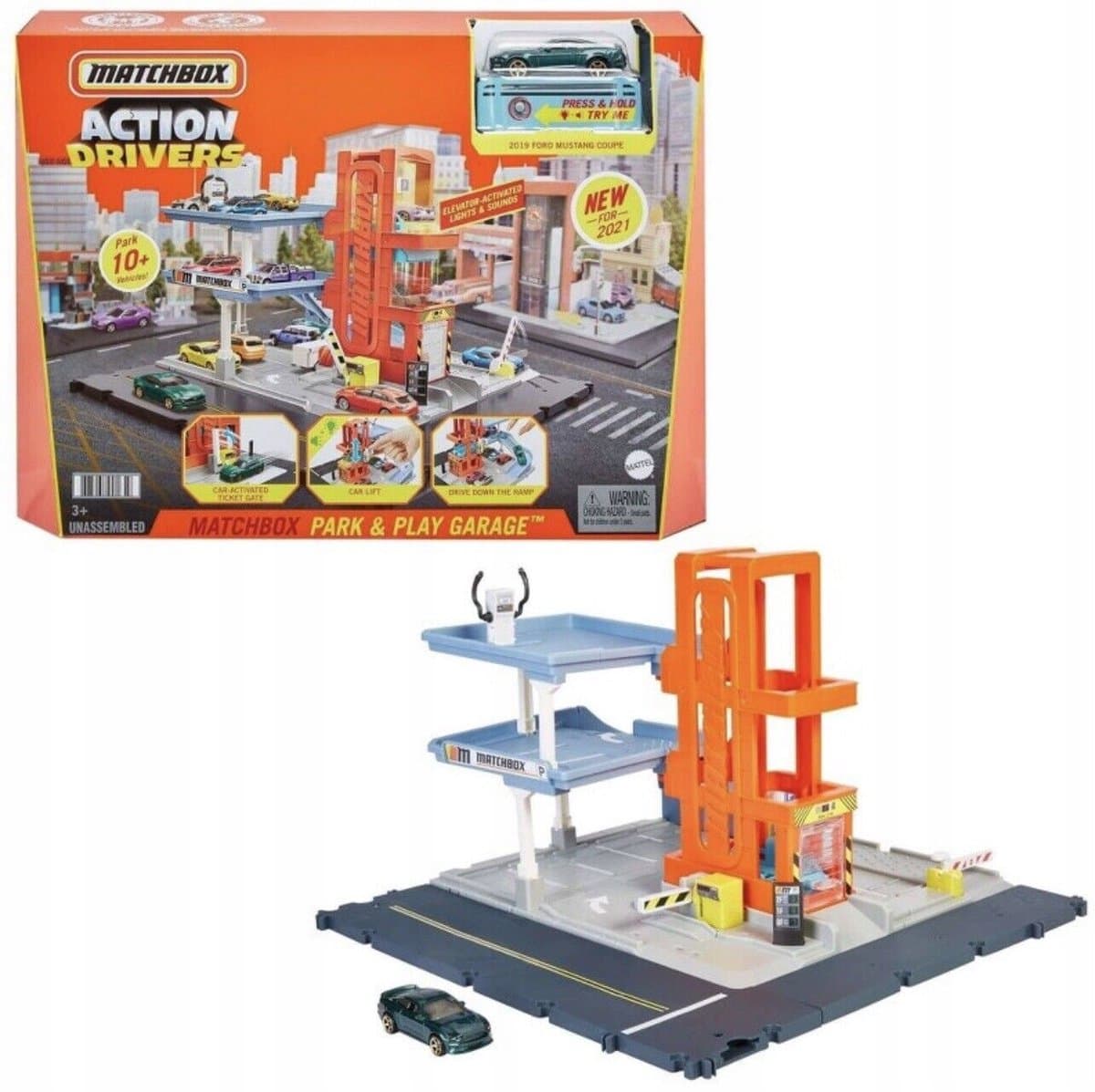 Matchbox Park & Play Garage - Matchbox Speelgoed Garage Inclusief Auto