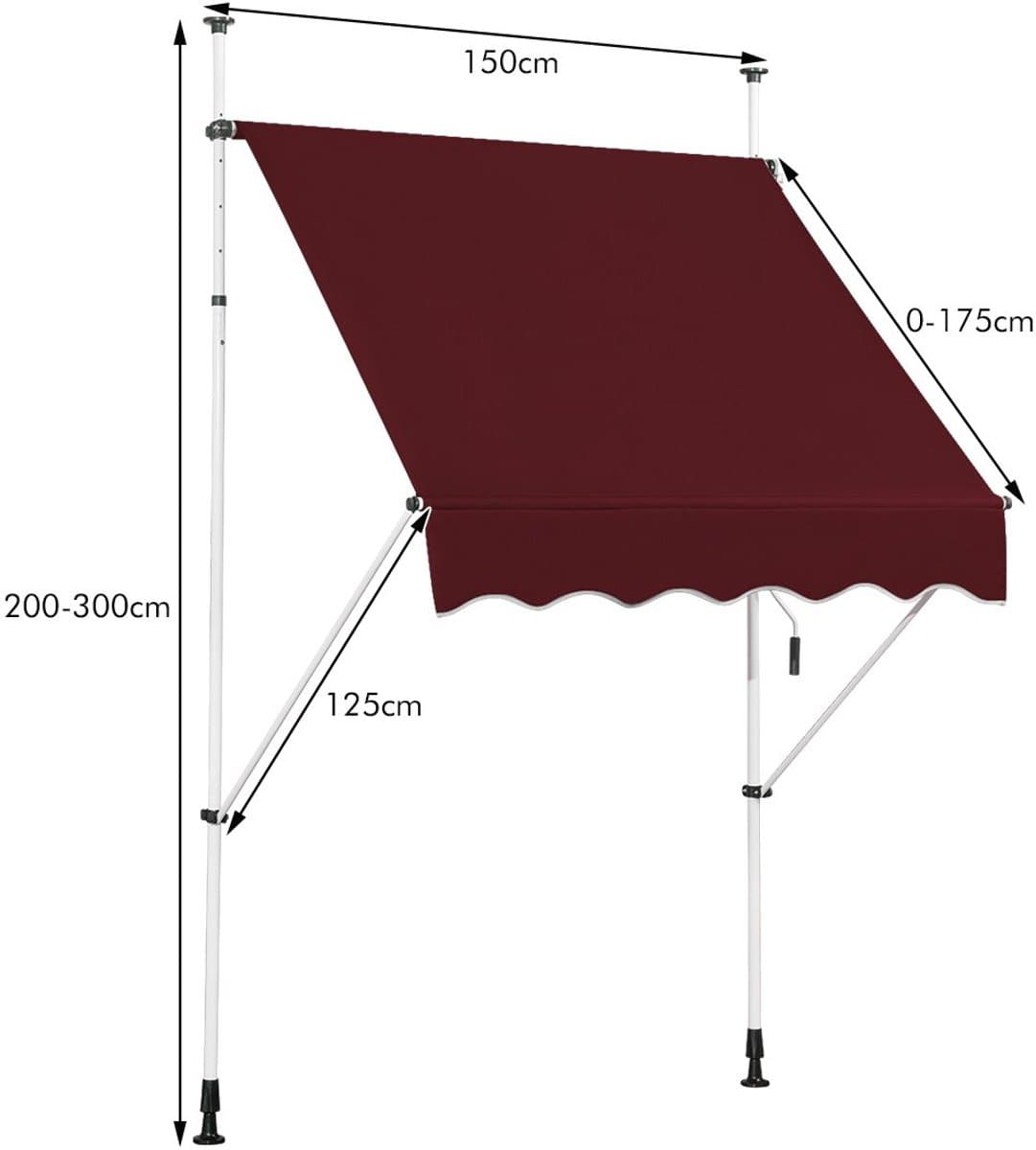 SureDeal® - Luifel - Brede Klemmarkies Boren - Rood