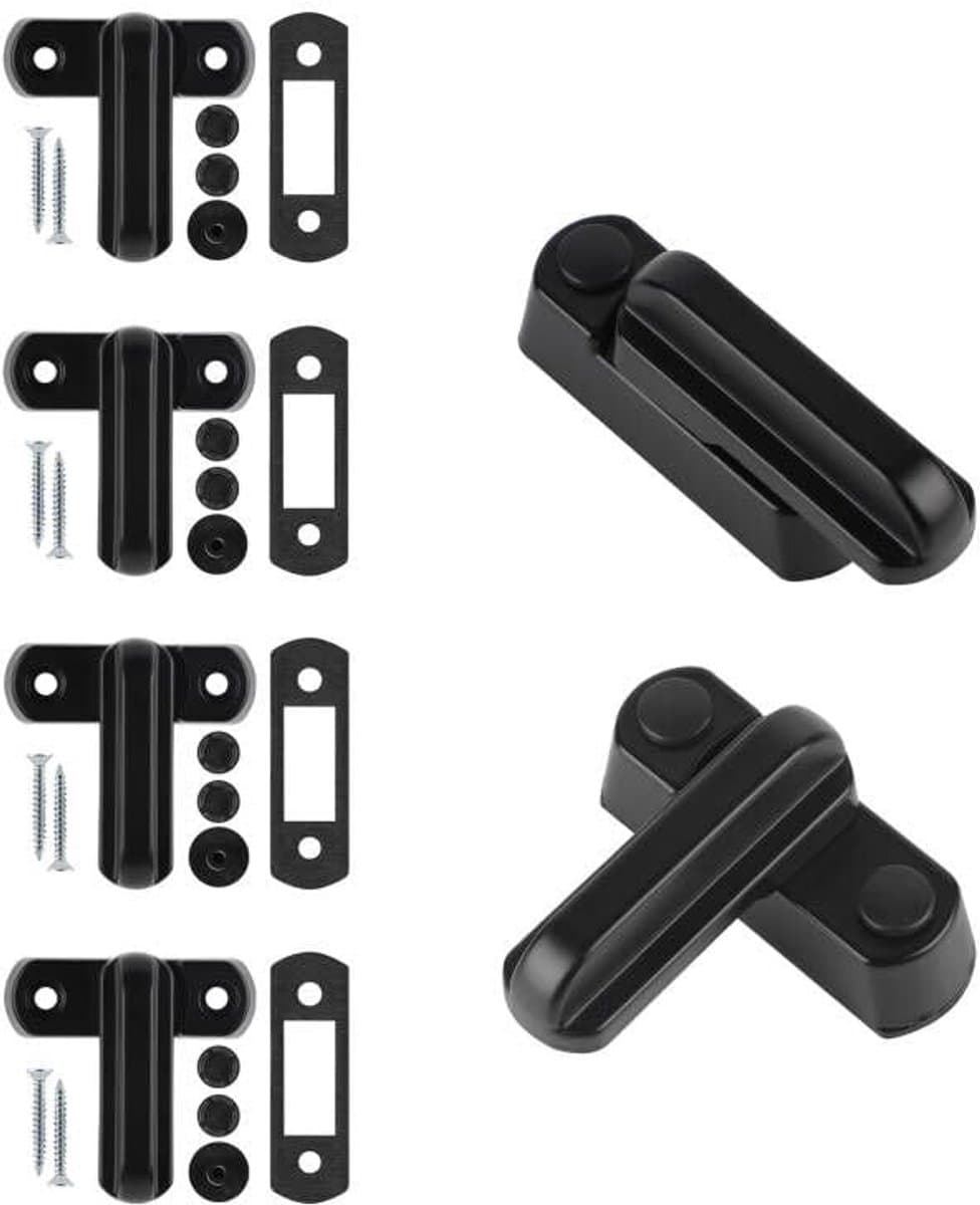 Raambeveiliging - Van ABS - 6 stuks - Inclusief 12 schroeven