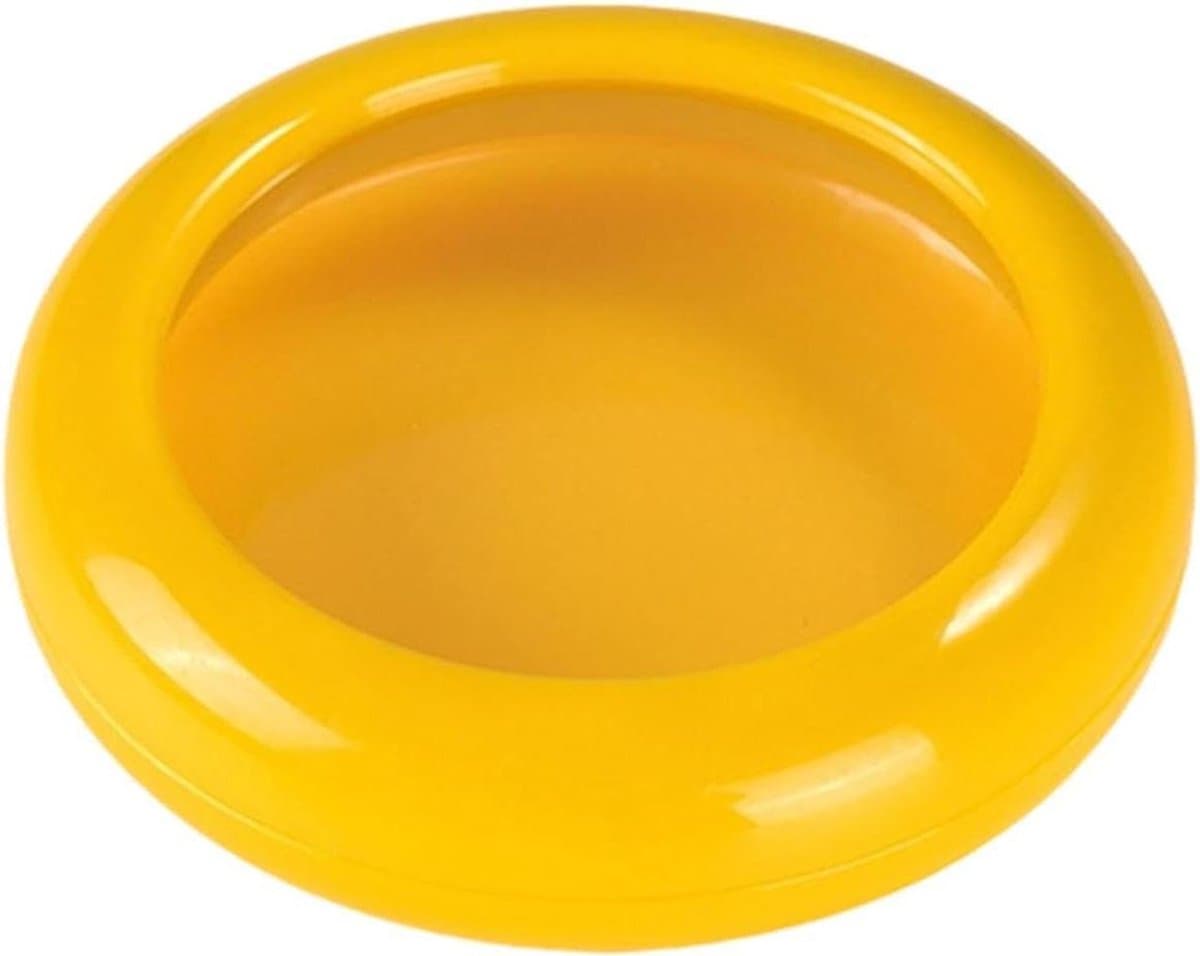 Fruit Bewaardozen - Groentecontainers Koelkast - Voedsel Vers Houden - Luchtdichte Siliconen Afdichting - 17.5x14.5x2.5 cm - Geel