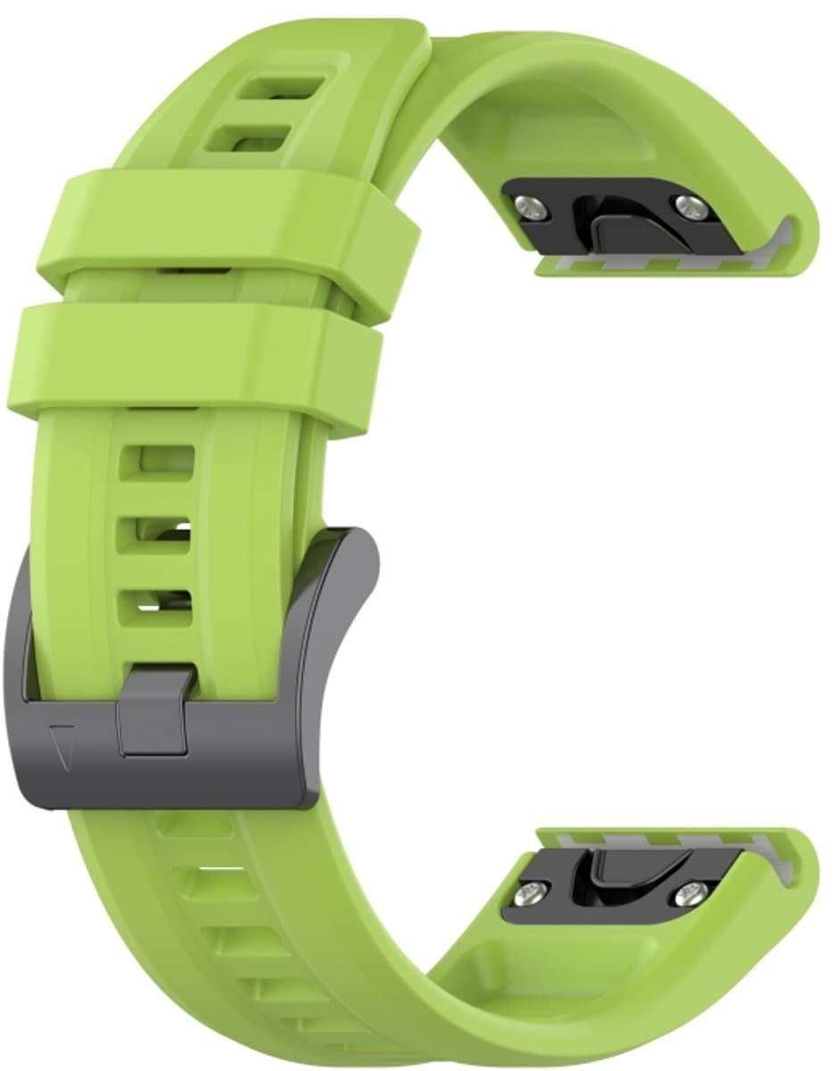 Voor Garmin Epix Gen2 22mm Siliconen Solid Color Watch Band (Lime Green)