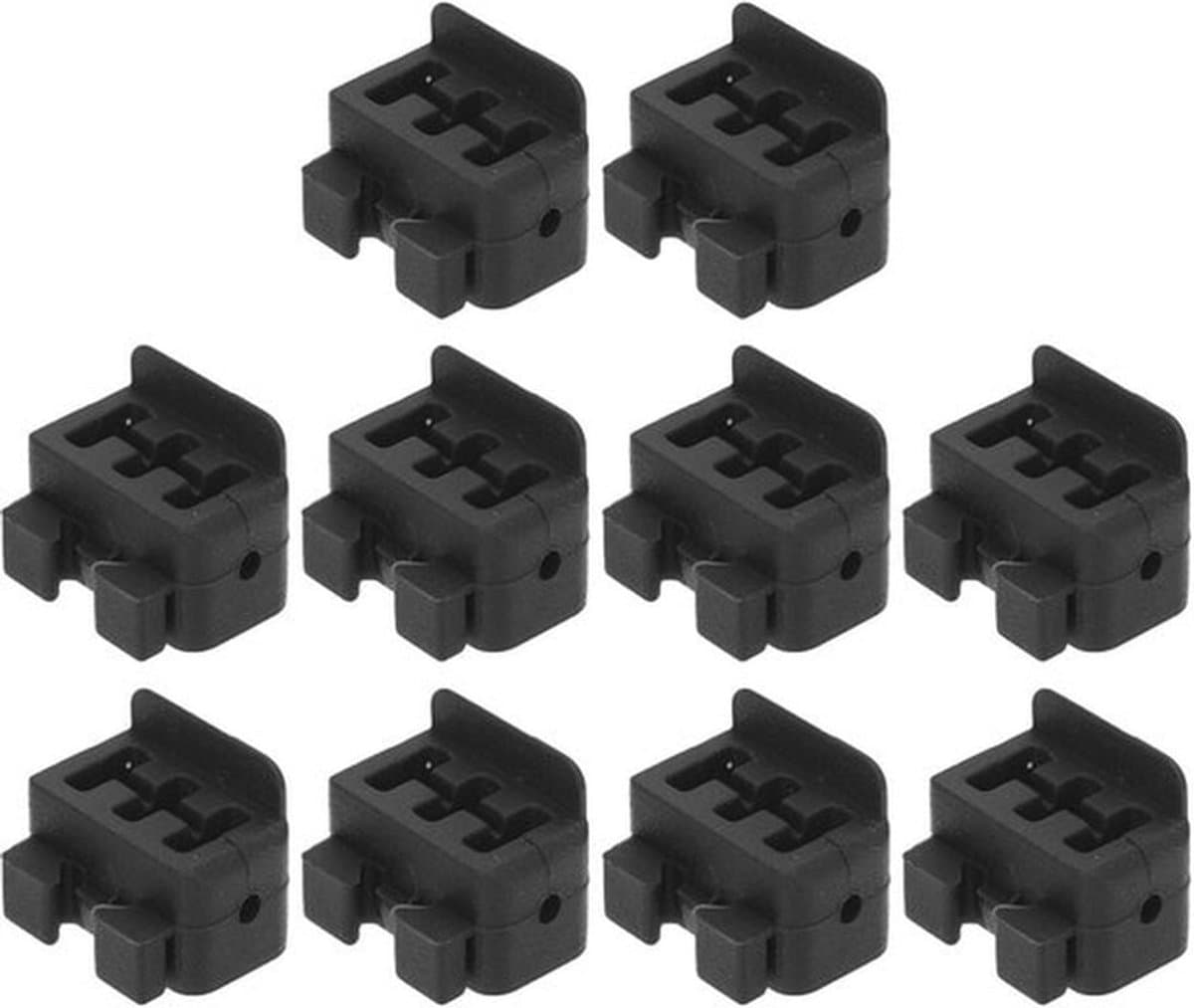 10 stuks 3D-printer mondstukborstelset – siliconen reinigingsborstels voor H2D-printer