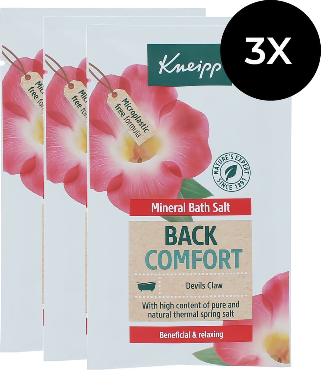 Kneipp Back Comfort Bath Salt - 3 x 60 g
