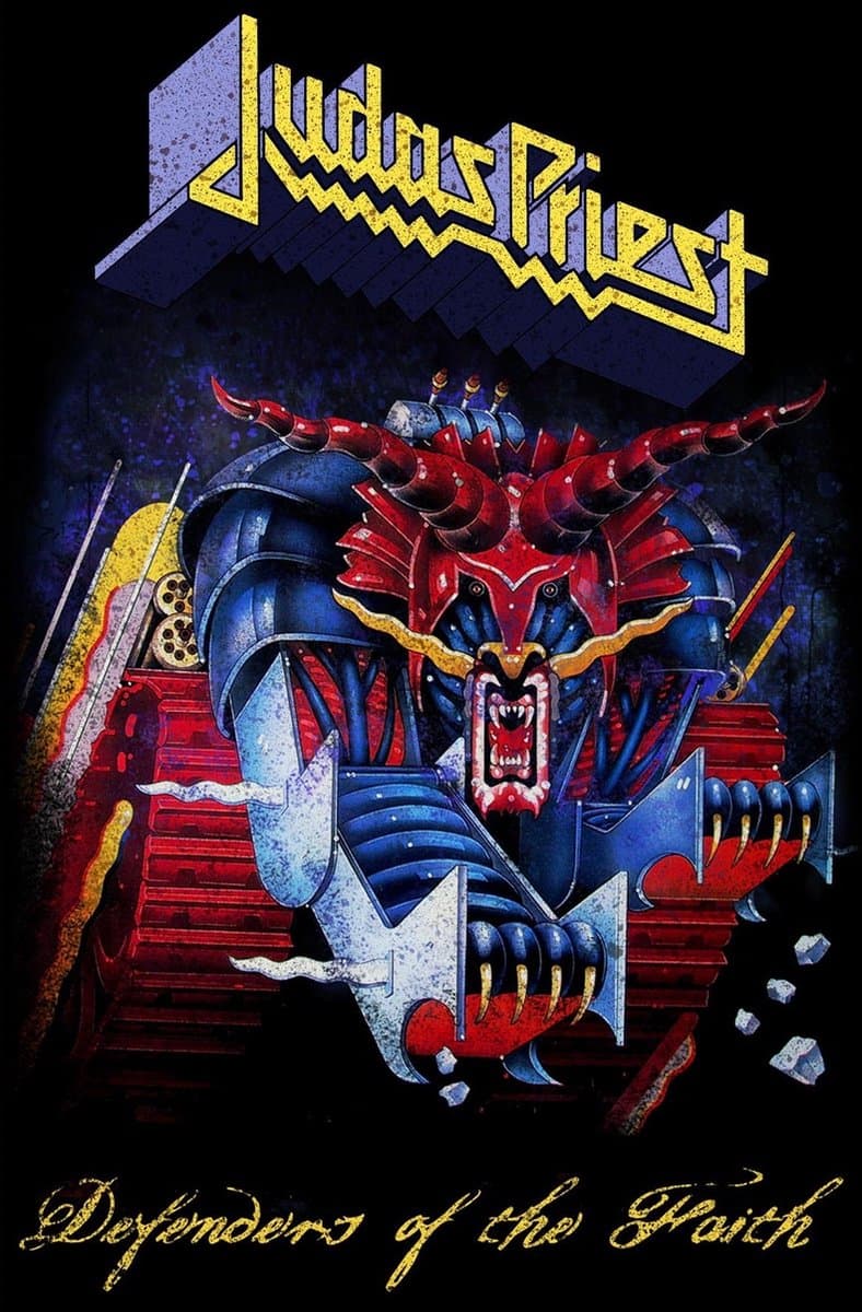 Judas Priest Textiel Poster Flag Defenders Of The Faith Multicolours