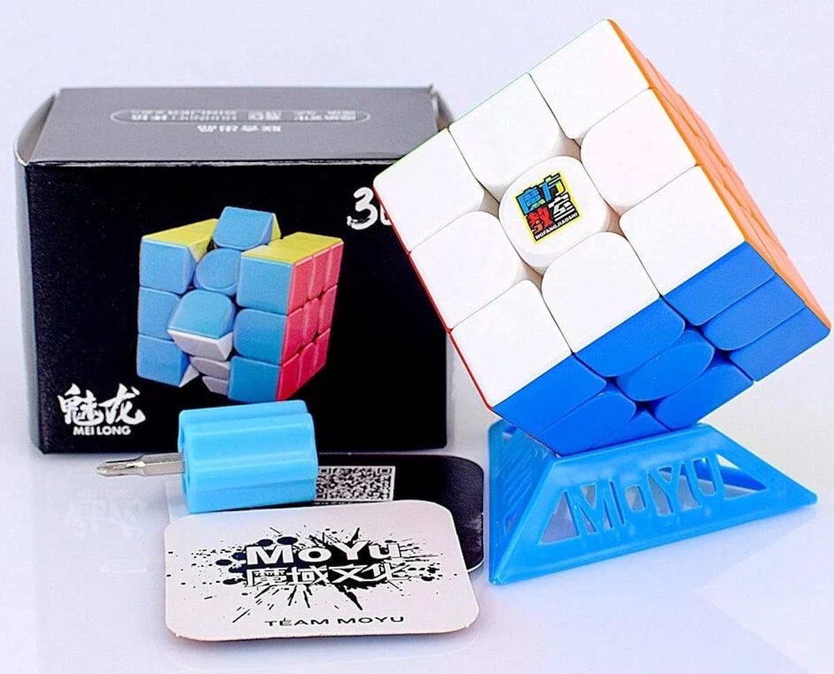 MOYU® Magnetische Puzzelkubus 3x3 - SpeedCube Zonder Stickers - Licht en Soepel voor Wedstrijden