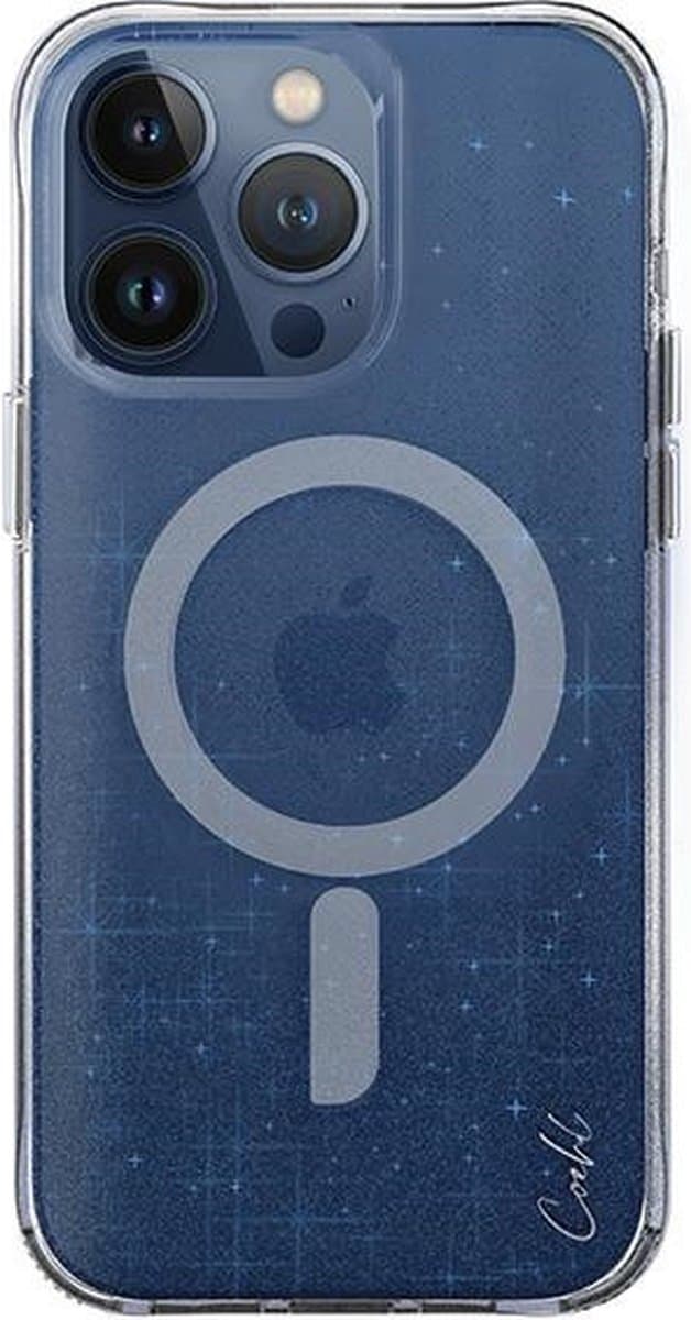 UNIQ Coehl Lumino Back Cover hoesje met MagSafe voor Apple iPhone 15 Pro Max - Blauw