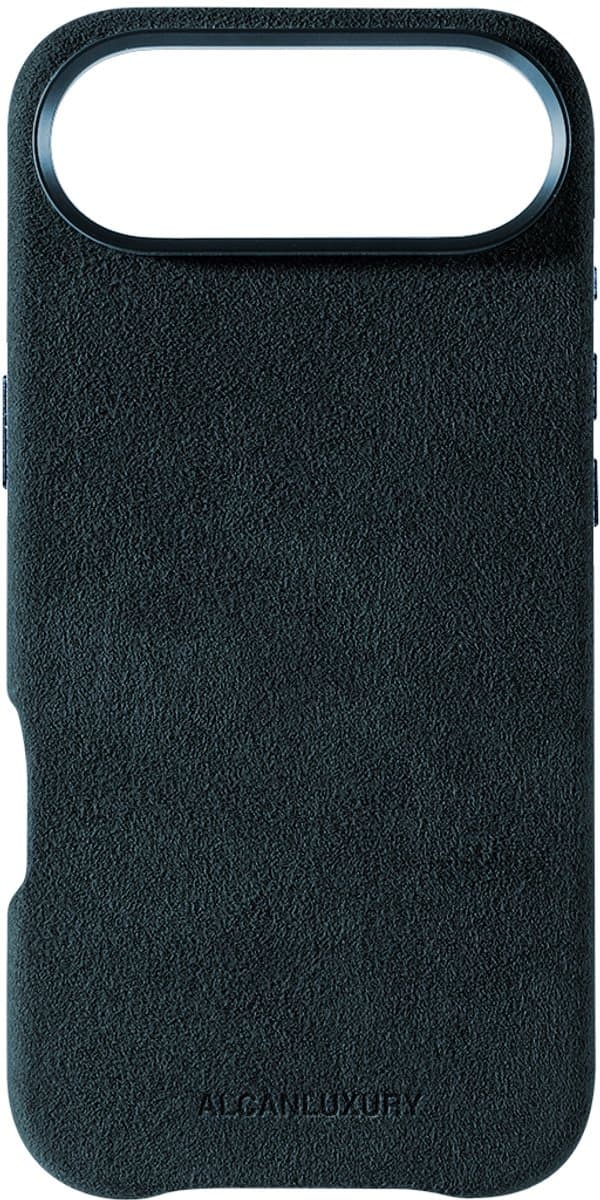Alcanluxury Alcantara telefoonhoesje geschikt voor Apple iPhone 17 Air - Navy Blue