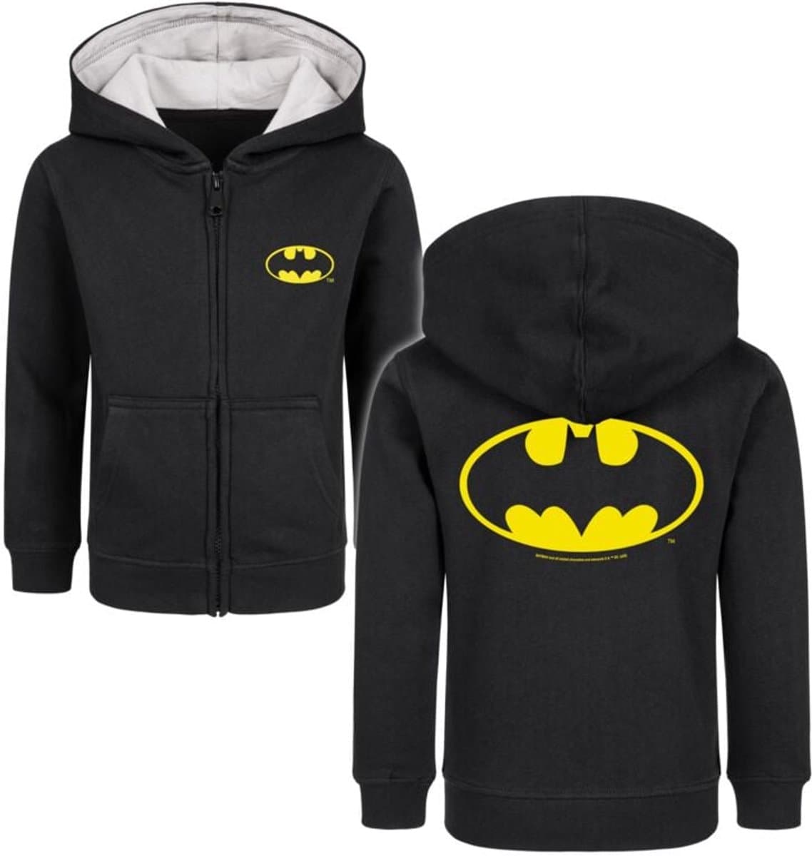 Batman Metal-Kids - Batman-Logo Kinder vesten zwart Biologisch katoen -