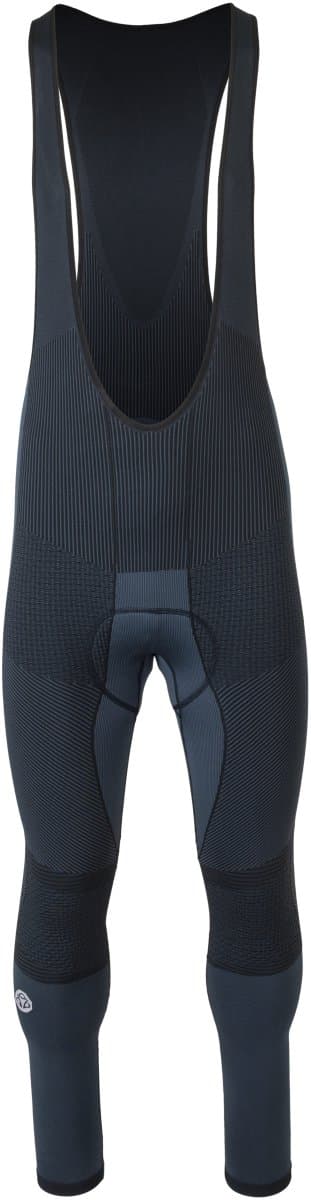 AGU Seamless Performance - Bibtight Heren - Fietsbroek met zeem - Warm en ademend - Windbestendig - Reflecterende details - Steel Blue - XS/S