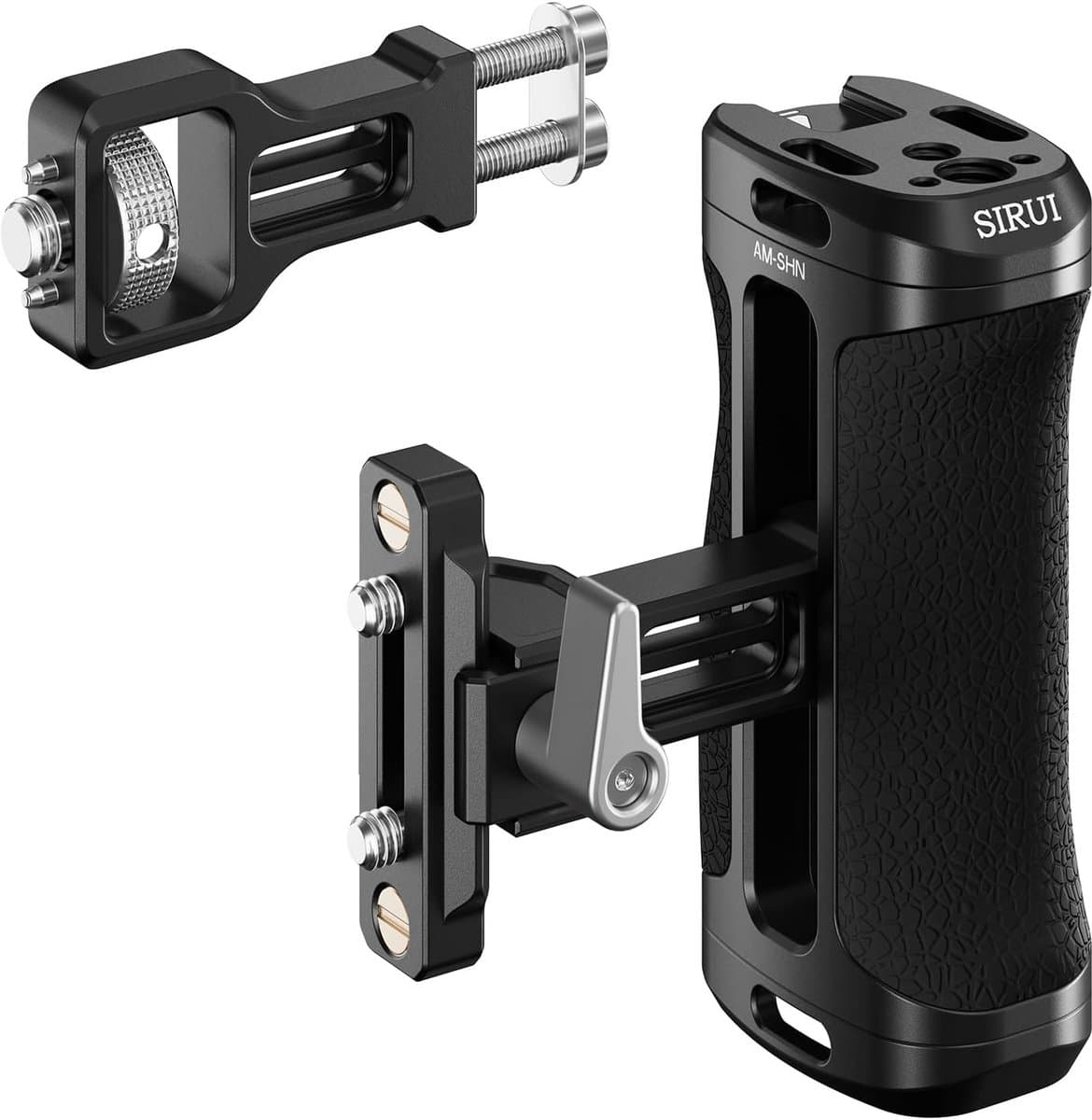 SIRUI Zijhandgreep voor ARRI of voor NAVO-montage optioneel, lichtgewicht camerakooihandvat met ingebouwde sleutel, koude schoen, schroefdraadgaten, omhoog en omlaag verstelbaar, AM-SHN