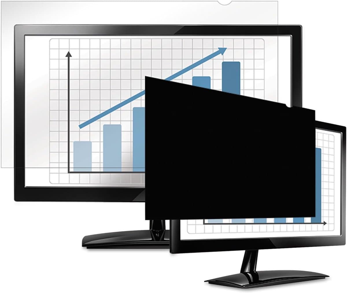 Scherm Privacyfilter - Beeldscherm Beveiliger - Bescherm Gevoelige Data - Zijdelings Zwart Zicht - 27 Inch Widescreen - Zwart