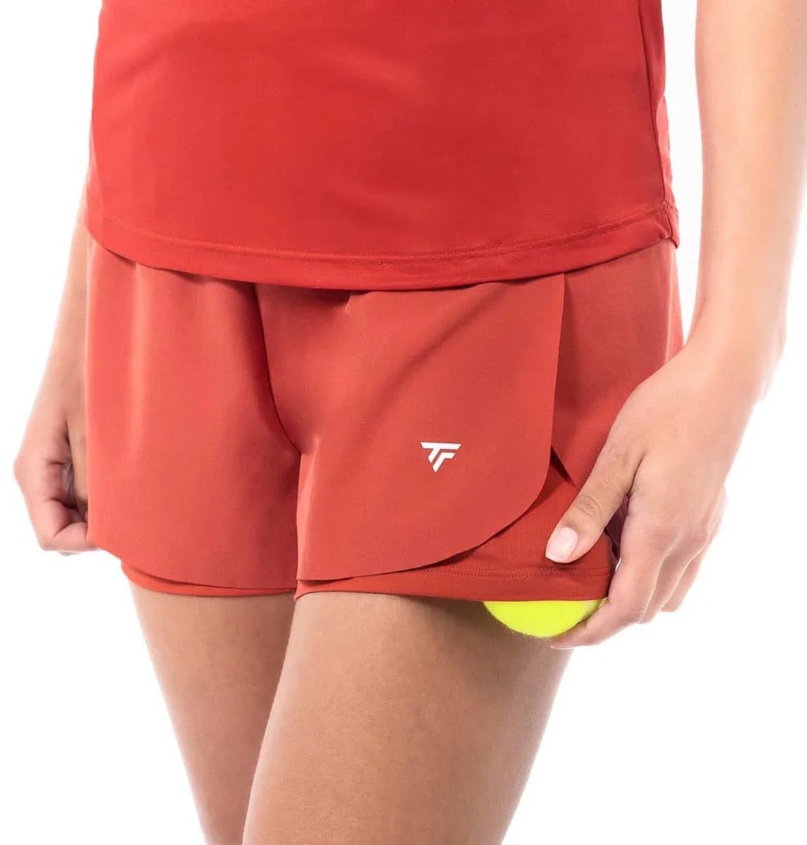 Tecnifibre Team Stretch Korte Broek Oranje S Vrouw