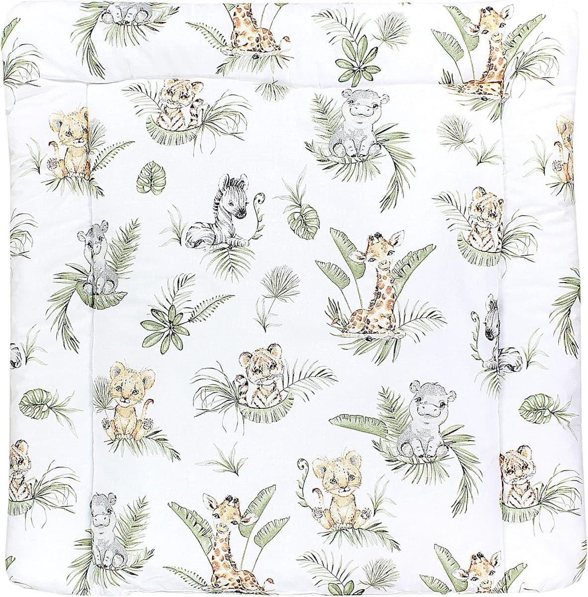Comfortabel en Afwasbaar Aankleedkussen met Safari Print voor Baby's