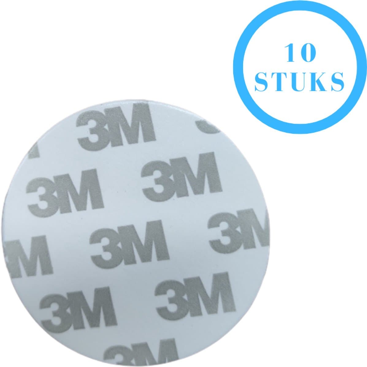 3M Plakstrips Rond - Dubbelzijdig Tape - Plakstrips Dubbelzijdig - 3M Tape - 5 CM - 10 Pack - Lichte Objecten