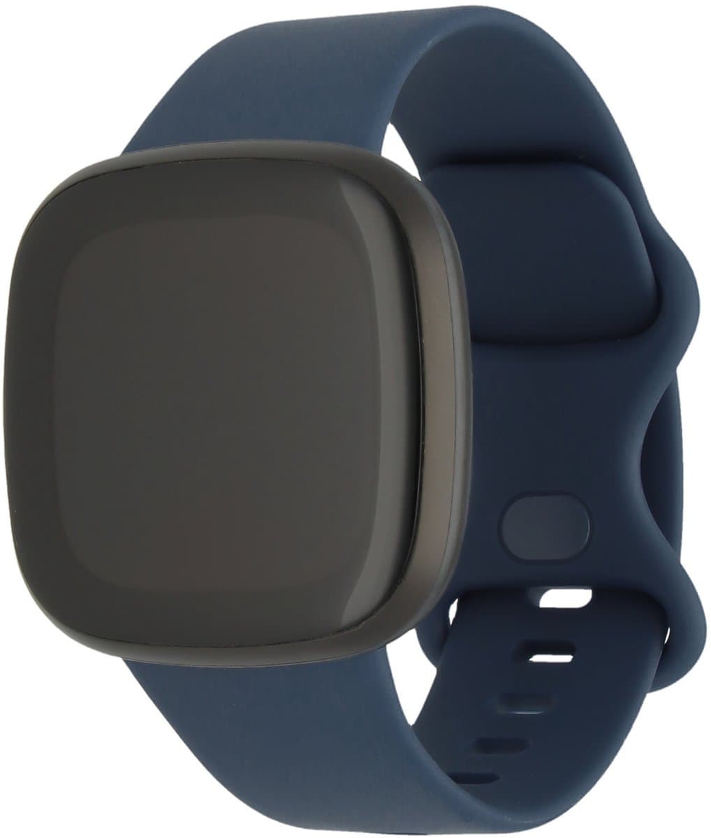 123watches sport band - marineblauw - ML - Geschikt voor Fitbit Versa 3 & 4 / Sense