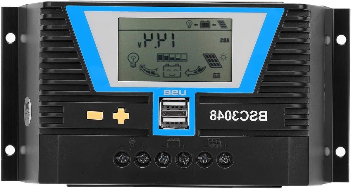 JGS Premium - Zonnepaneelcontroller voor Diverse Batterijen - Waterdicht - 40A 12V/24V/36V/48V Laadregelaar - Zonne-energie Beheer