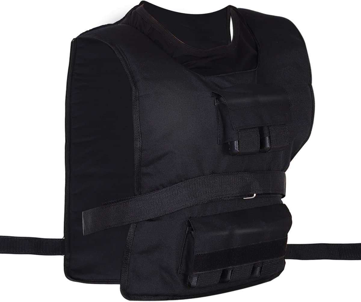 HOMCOM-Gewichtsweste-Oxford, Metall-36L x 52B cm-Schwarz