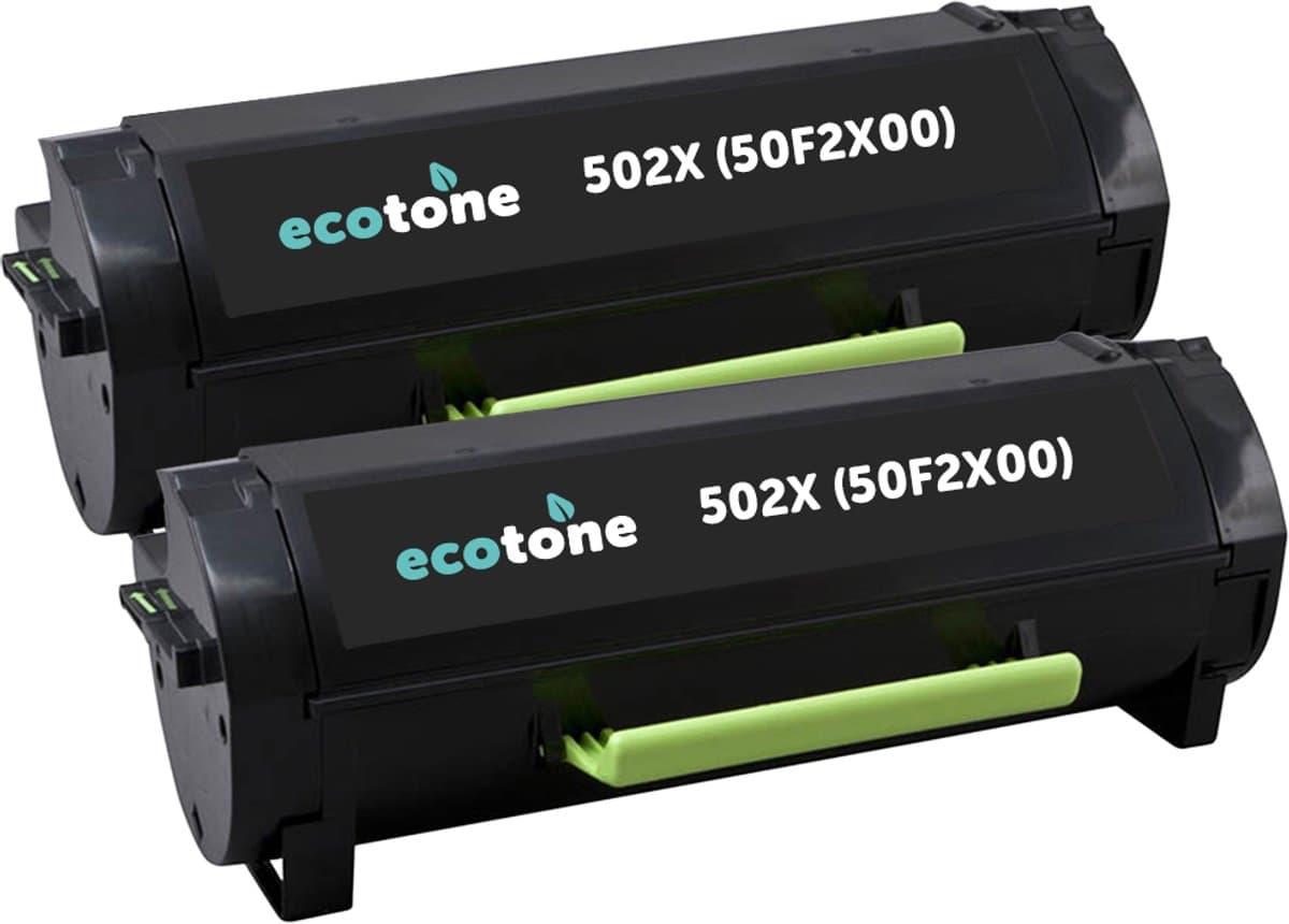 Ecopack (Replaces Lexmark 502X 50F2X00 toner) 2xBL - (BL 2x10000 Pages)