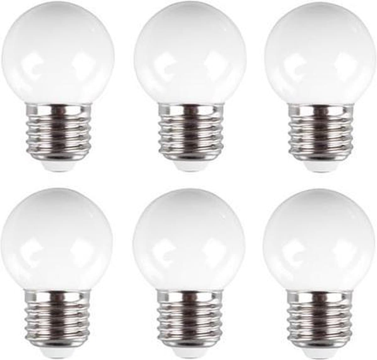 Ledlamp, 0.6 W, 10 stuks, warmwit