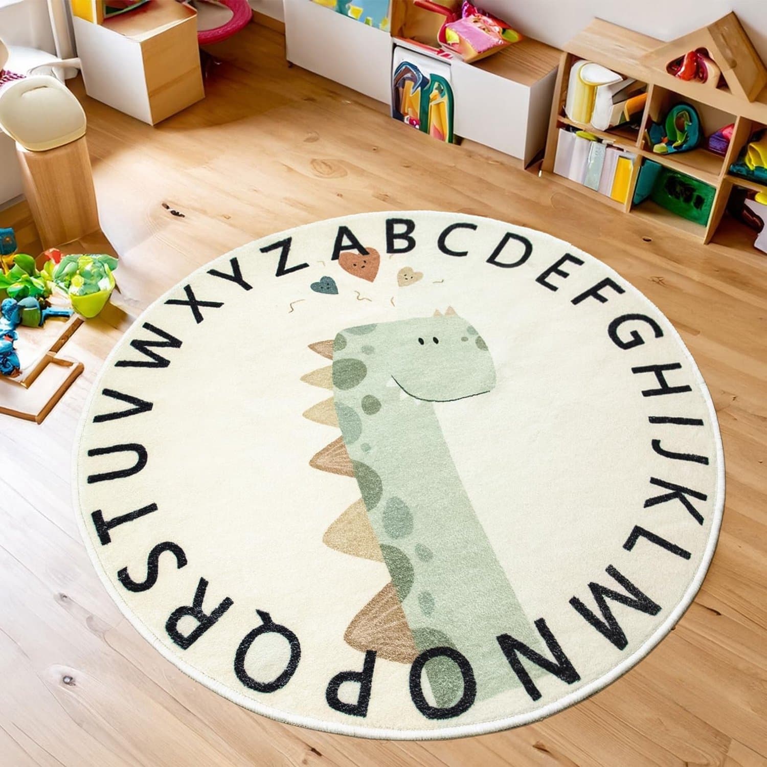 Kinderkleed met Dierenprint, Rond en Wasbaar 120cm